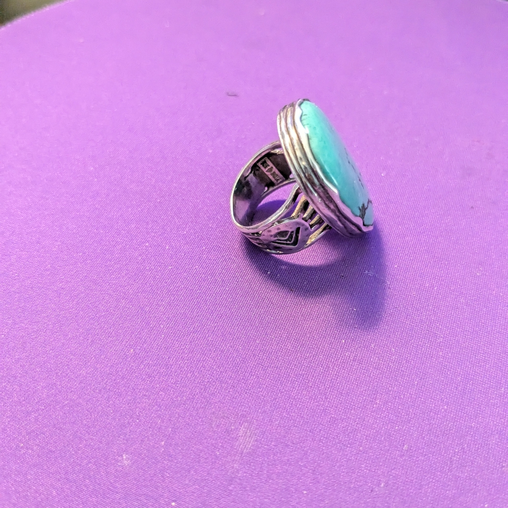 Silpada Turquoise Ring Size 6 1/4 R2017 - Picture 2 of 6